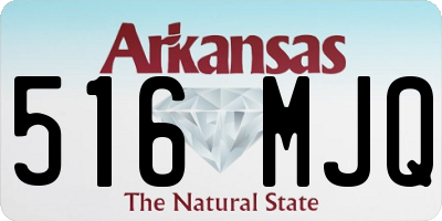 AR license plate 516MJQ