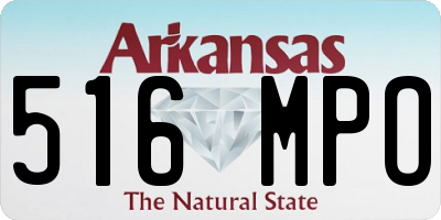 AR license plate 516MPO