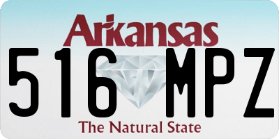 AR license plate 516MPZ