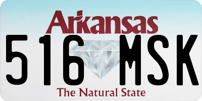 AR license plate 516MSK