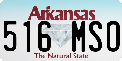 AR license plate 516MSO