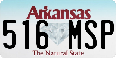 AR license plate 516MSP