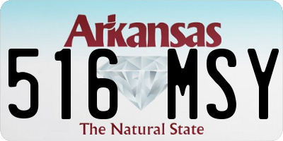 AR license plate 516MSY