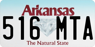 AR license plate 516MTA