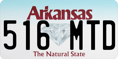 AR license plate 516MTD