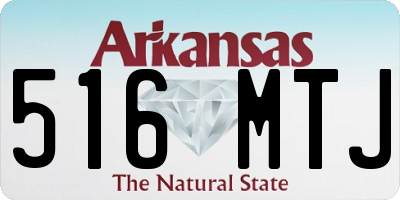 AR license plate 516MTJ