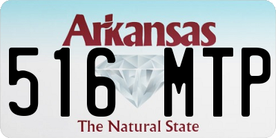 AR license plate 516MTP