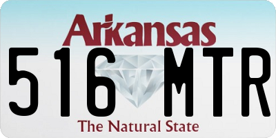 AR license plate 516MTR