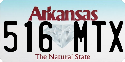 AR license plate 516MTX
