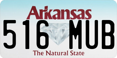 AR license plate 516MUB