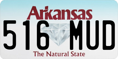 AR license plate 516MUD