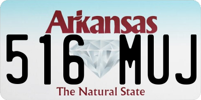 AR license plate 516MUJ