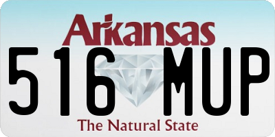 AR license plate 516MUP