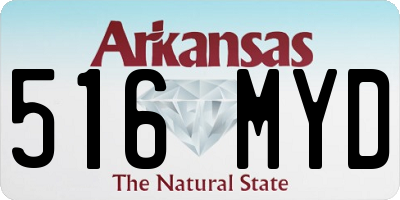 AR license plate 516MYD