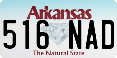 AR license plate 516NAD