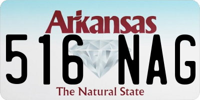 AR license plate 516NAG