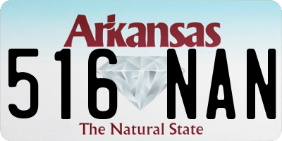 AR license plate 516NAN
