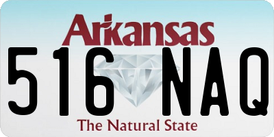 AR license plate 516NAQ