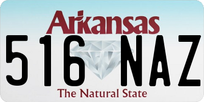 AR license plate 516NAZ