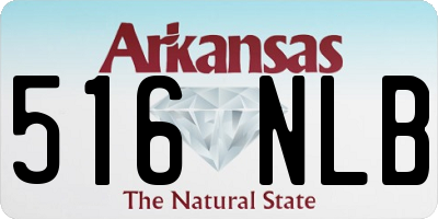 AR license plate 516NLB