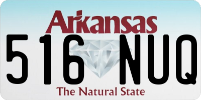 AR license plate 516NUQ
