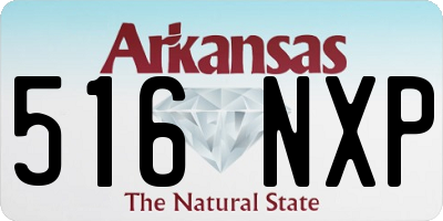 AR license plate 516NXP