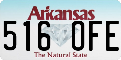 AR license plate 516OFE