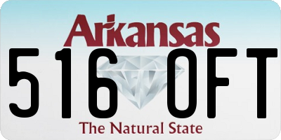 AR license plate 516OFT