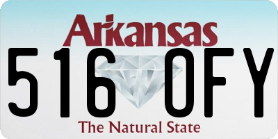 AR license plate 516OFY
