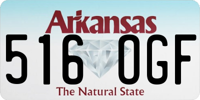 AR license plate 516OGF