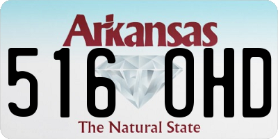 AR license plate 516OHD
