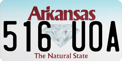 AR license plate 516UOA