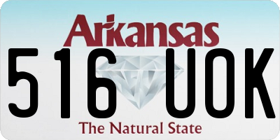 AR license plate 516UOK