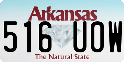 AR license plate 516UOW