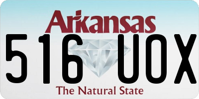 AR license plate 516UOX