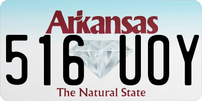 AR license plate 516UOY