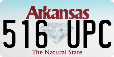 AR license plate 516UPC