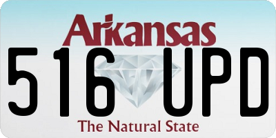 AR license plate 516UPD