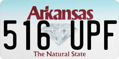 AR license plate 516UPF
