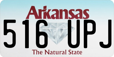 AR license plate 516UPJ