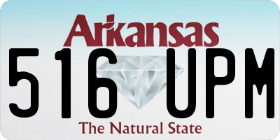 AR license plate 516UPM