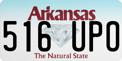 AR license plate 516UPO