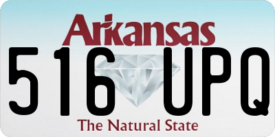 AR license plate 516UPQ