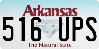 AR license plate 516UPS