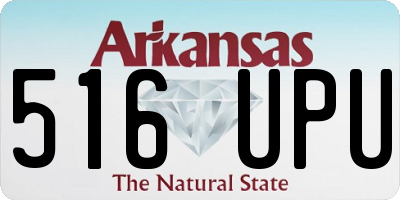 AR license plate 516UPU