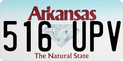 AR license plate 516UPV