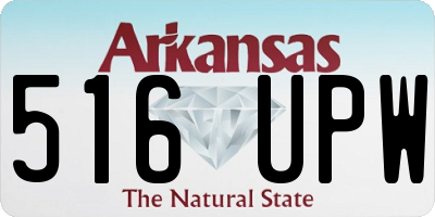 AR license plate 516UPW