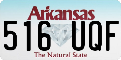 AR license plate 516UQF