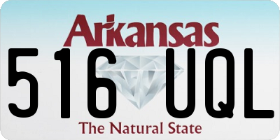 AR license plate 516UQL