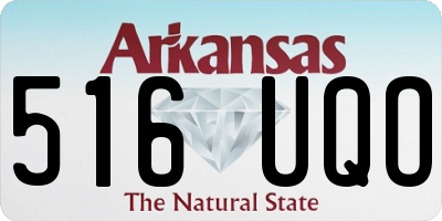AR license plate 516UQO